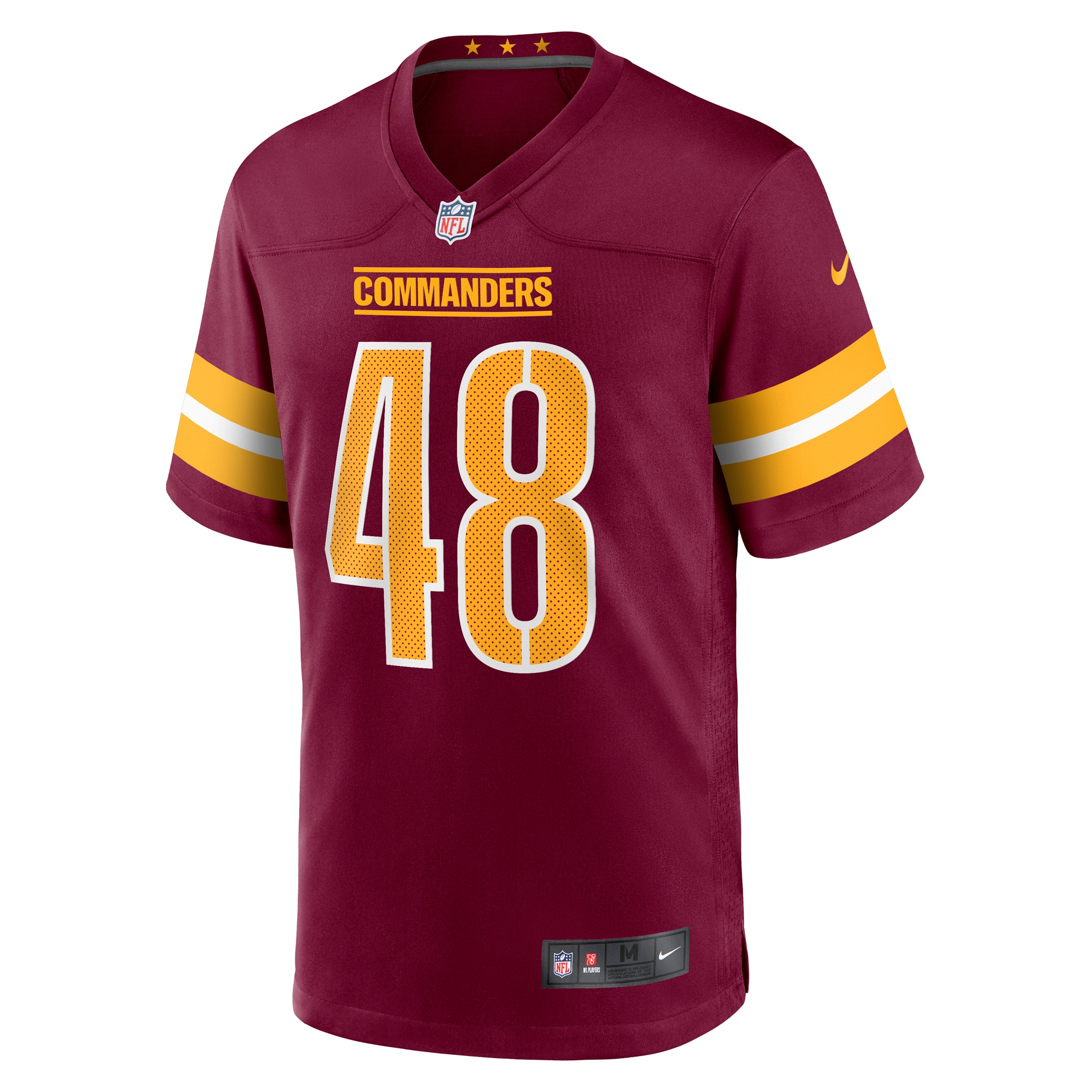 Washington Commanders Sean Chandler Burgundy Game NFL Jersey Men's