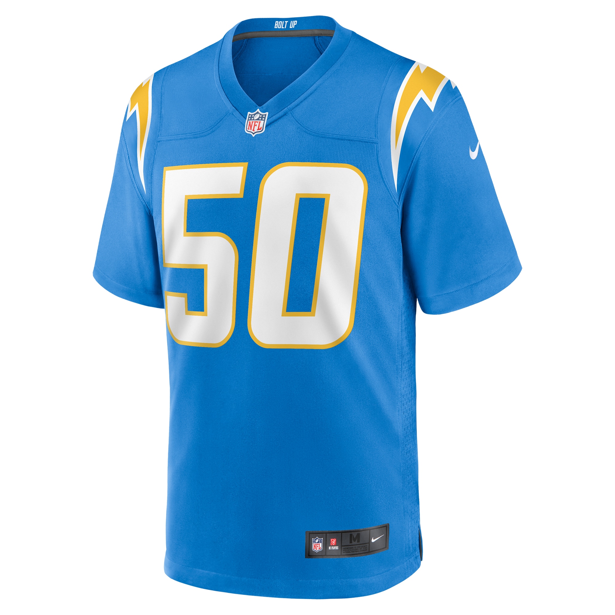 Los Angeles Chargers Caleb Murphy Powder Blue Team Game NFL Jersey Men's