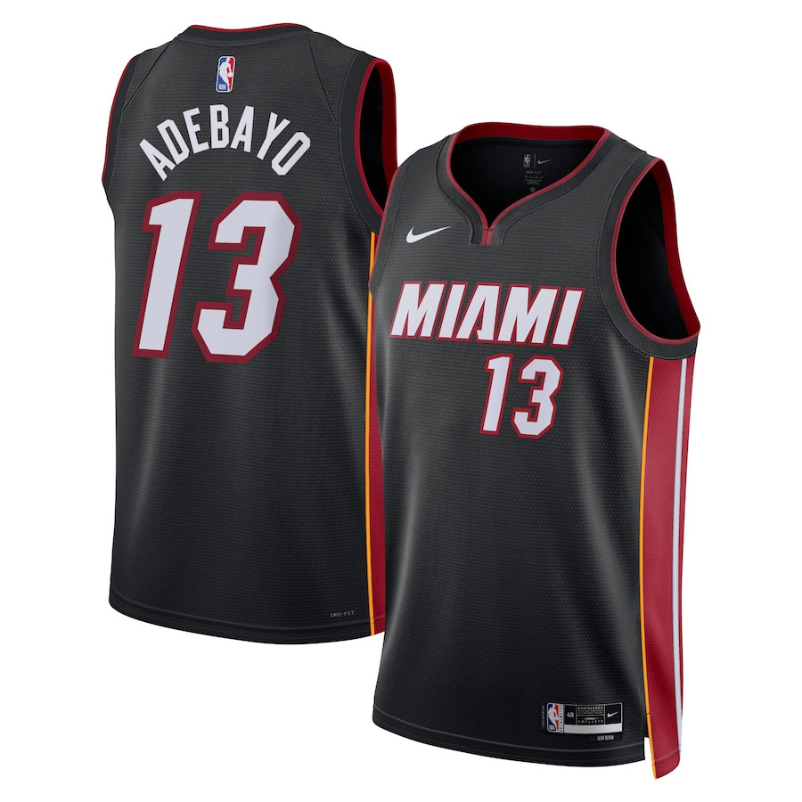 Bam Adebayo 13 Miami Heat Unisex Swingman Icon Edition Black NBA Jersey Unisex