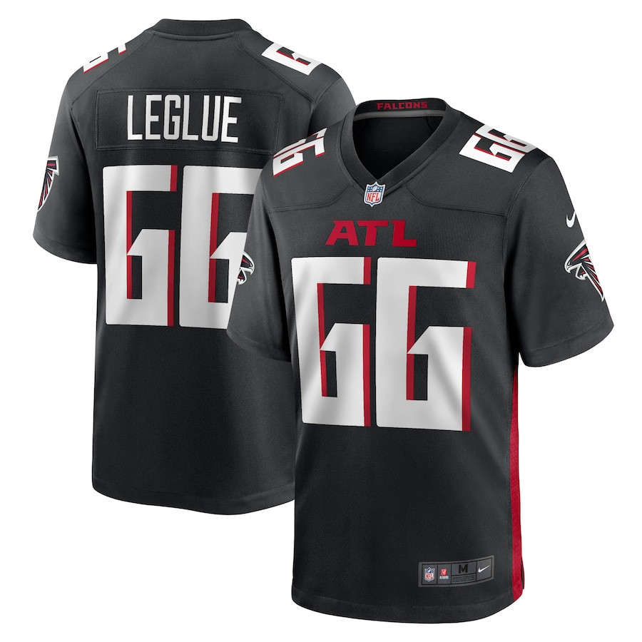 John Leglue 66 Atlanta Falcons Game Black NFL Jersey Men's