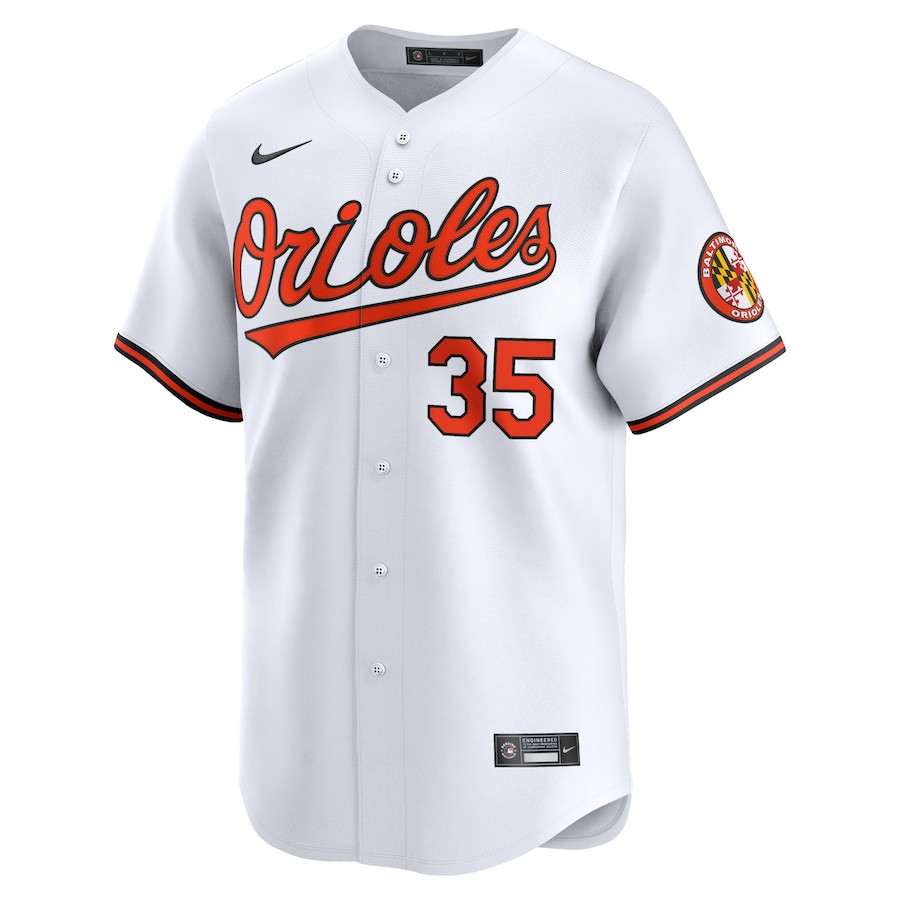 Adley Rutschman 35 Baltimore Orioles Home Limited Player White MLB Jersey Men's