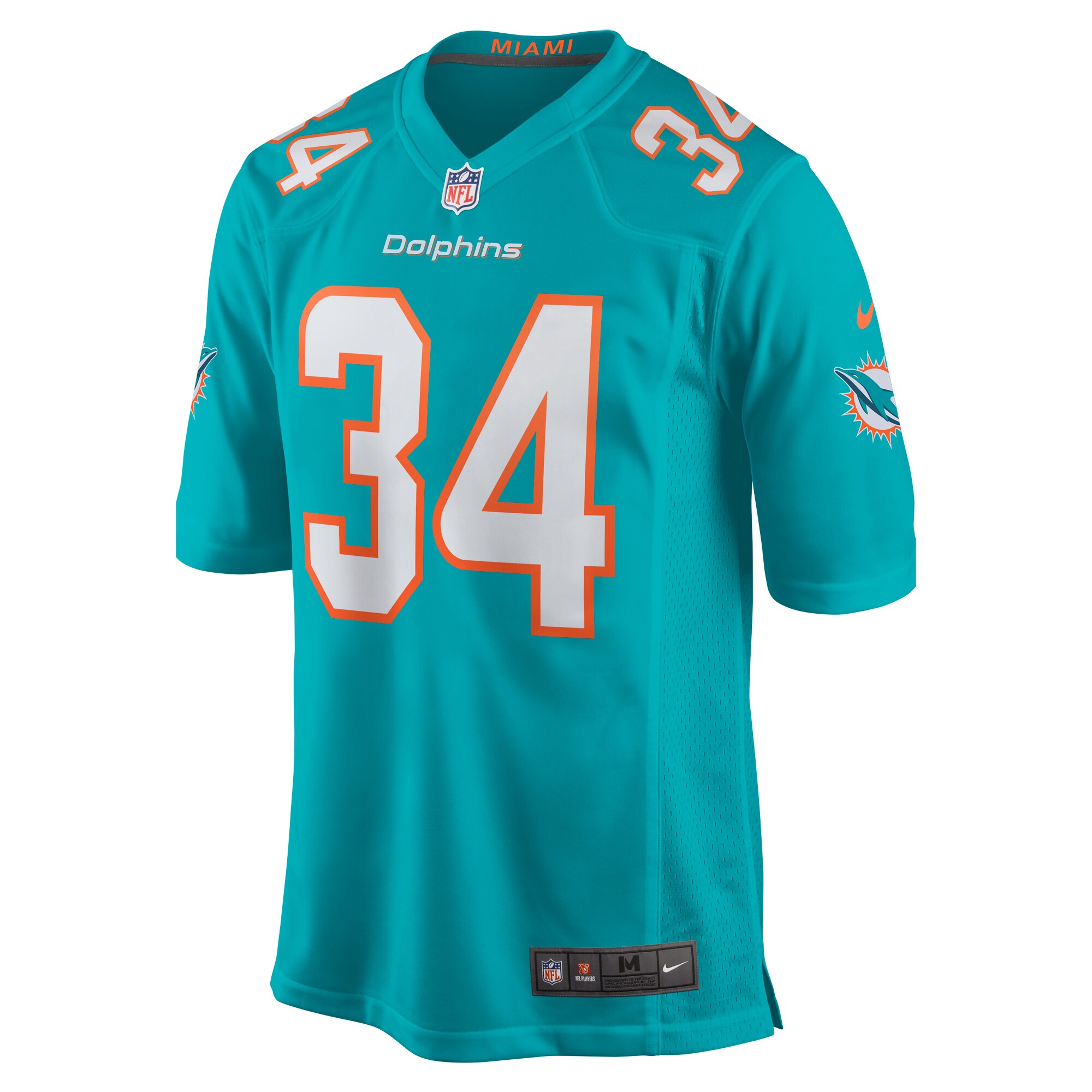 Miami Dolphins Tino Ellis Aqua Home Game Player NFL Jersey Men's
