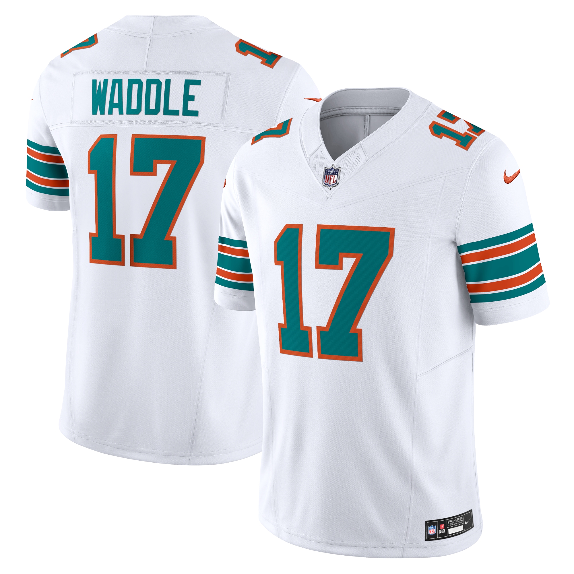 Miami Dolphins Jaylen Waddle White Vapor F.U.S.E. Limited NFL Jersey Men's
