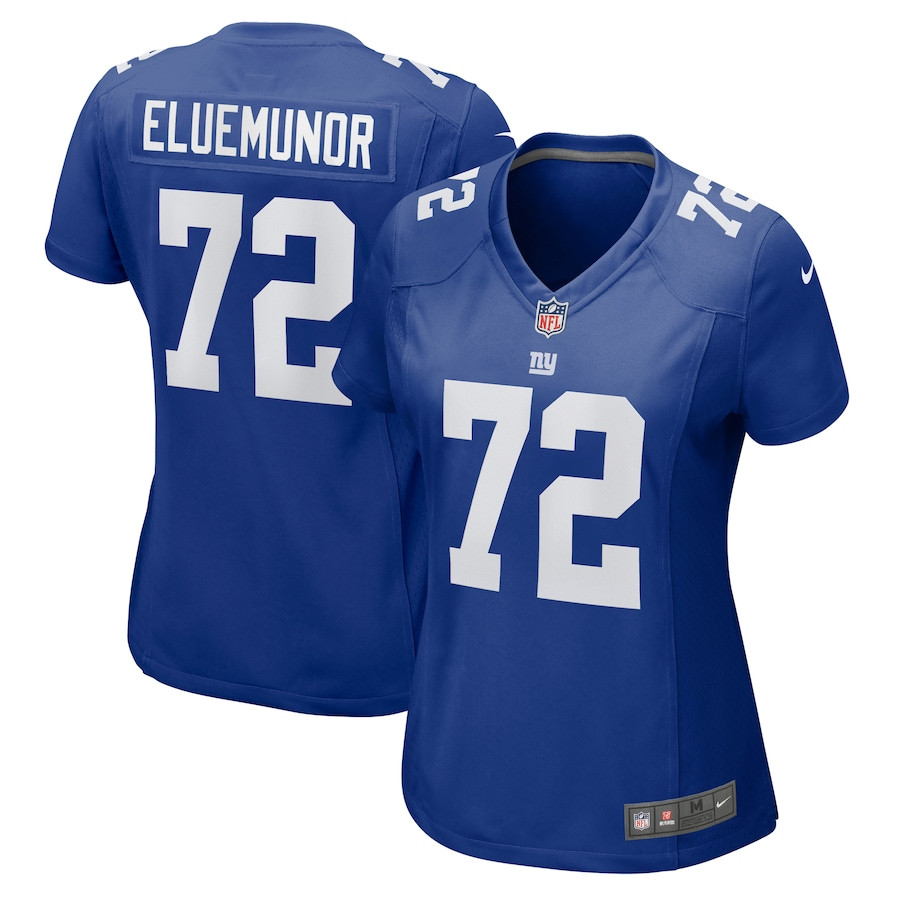 Jermaine Eluemunor 72 New York Giants Game Royal NFL Jersey Women's