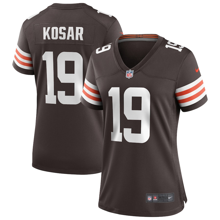 Bernie Kosar 19 Cleveland Browns Game Retired Brown NFL Jersey Women's