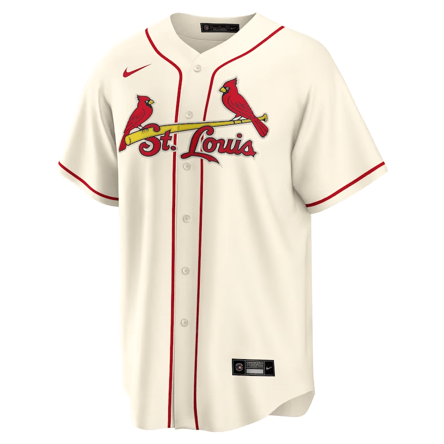 St. Louis Cardinals Alternate Team Cream MLB Jersey Men's