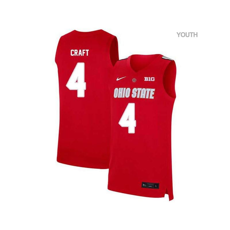 4 Aaron Craft Red Elite Ohio State Buckeyes NCAA Jersey Youth