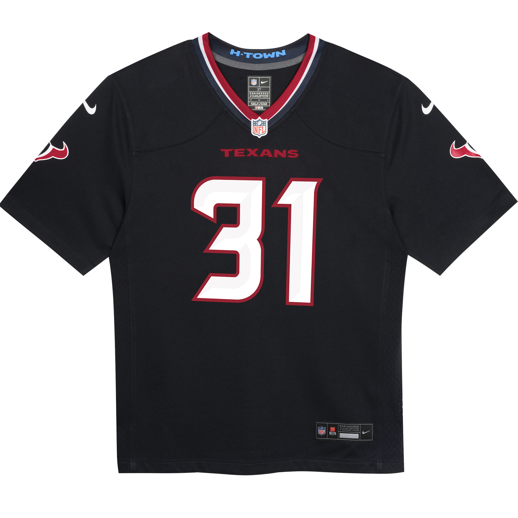 Preschool Houston Texans Dameon Pierce Navy Game NFL Jersey Men's