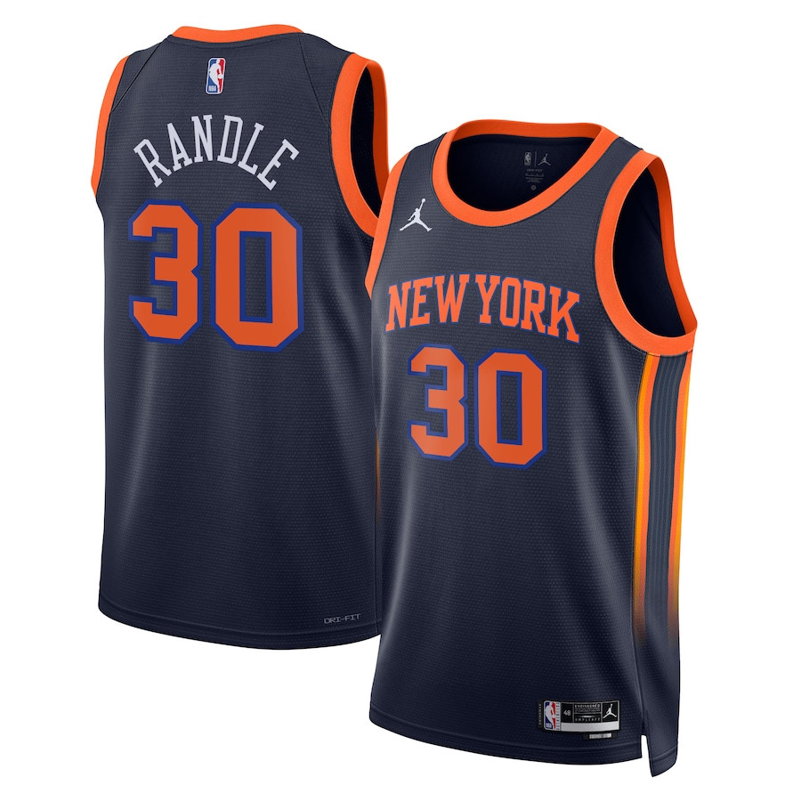 Julius Randle 30 Milwaukee Bucks Unisex Swingman Statement Edition Navy NBA Jersey Unisex