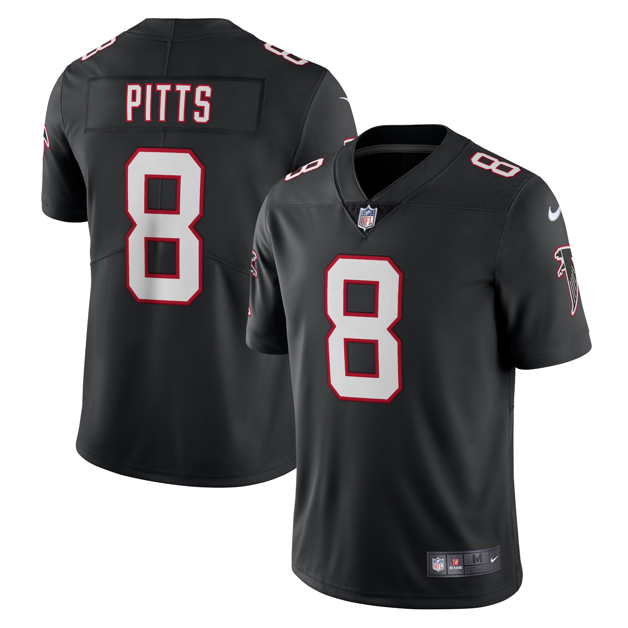 Atlanta Falcons Kyle Pitts Black Alternate Vapor Limited NFL Jersey Men's