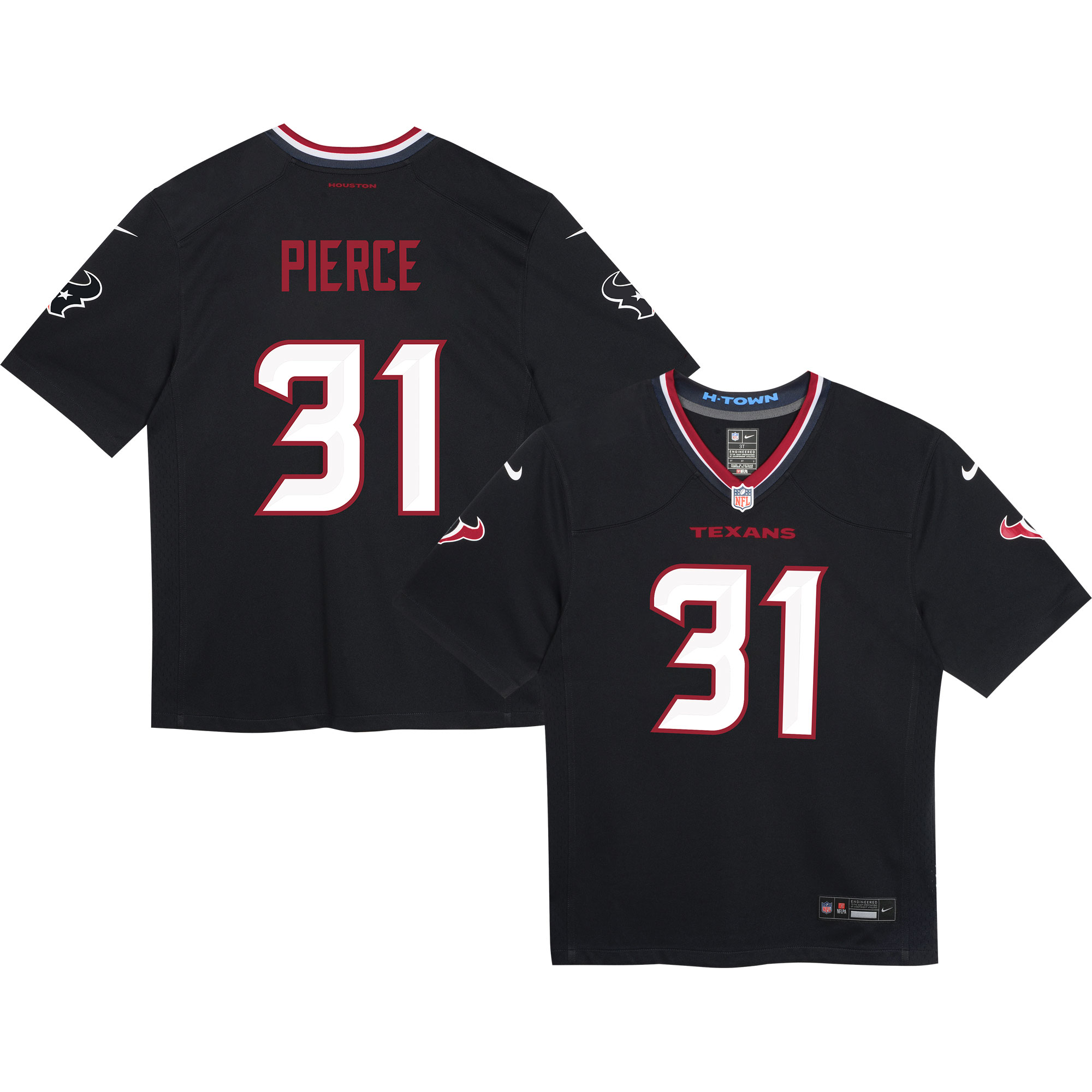 Infant Houston Texans Dameon Pierce Navy Game NFL Jersey Men's
