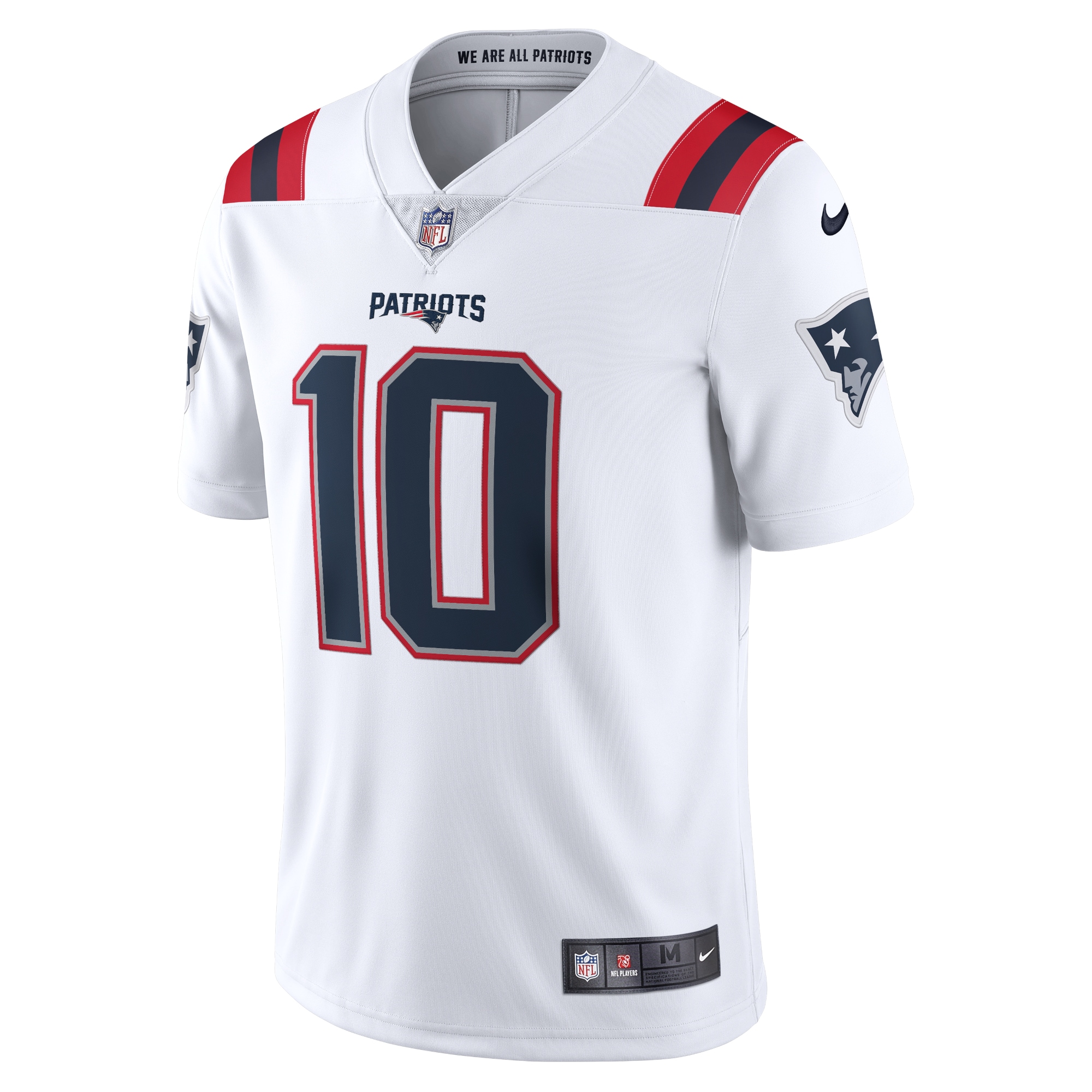 New England Patriots Mac Jones White Vapor Limited NFL Jersey Men's