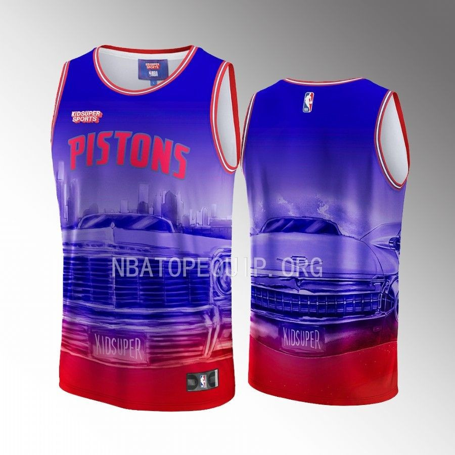Detroit Pistons KidSuper Studio Unisex Hometown NBA Jersey Unisex