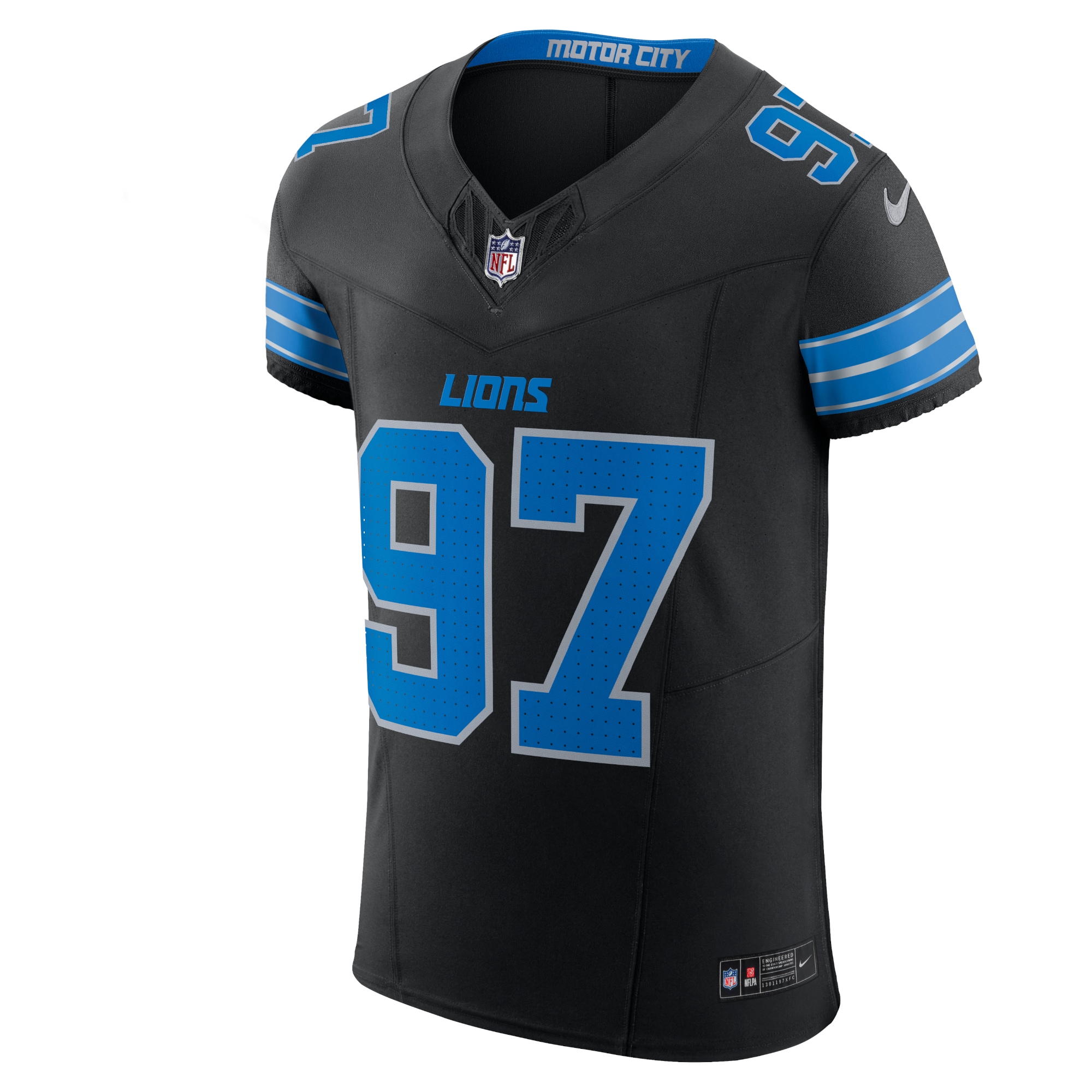 Detroit Lions Aidan Hutchinson Black Alternate Vapor F.U.S.E. Elite NFL Jersey Men's