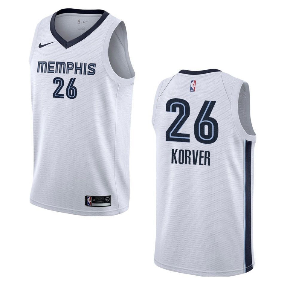 Memphis Grizzlies 26 Kyle Korver Association Swingman White NBA Jersey Men's