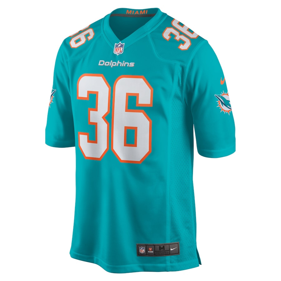 Storm Duck 36 Miami Dolphins Game Aqua NFL Jersey Men's