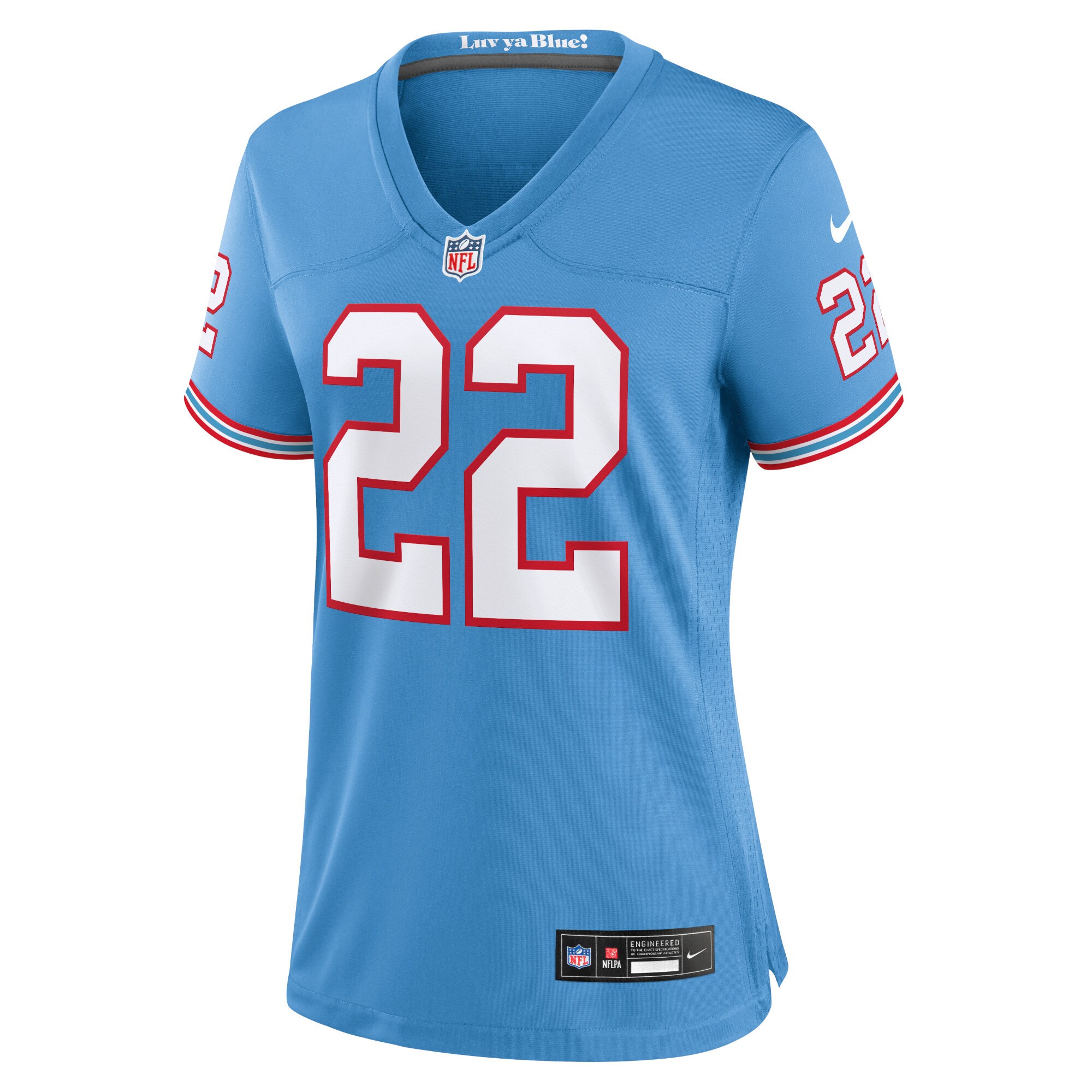 Tennessee Titans Derrick Henry Light Blue Player NFL Jersey Women's