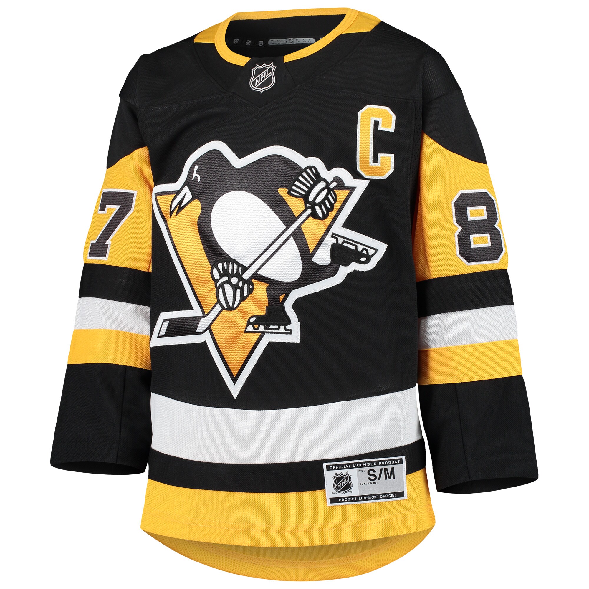 Pittsburgh Penguins Sidney Crosby Black Premier Player NHL Jersey Youth