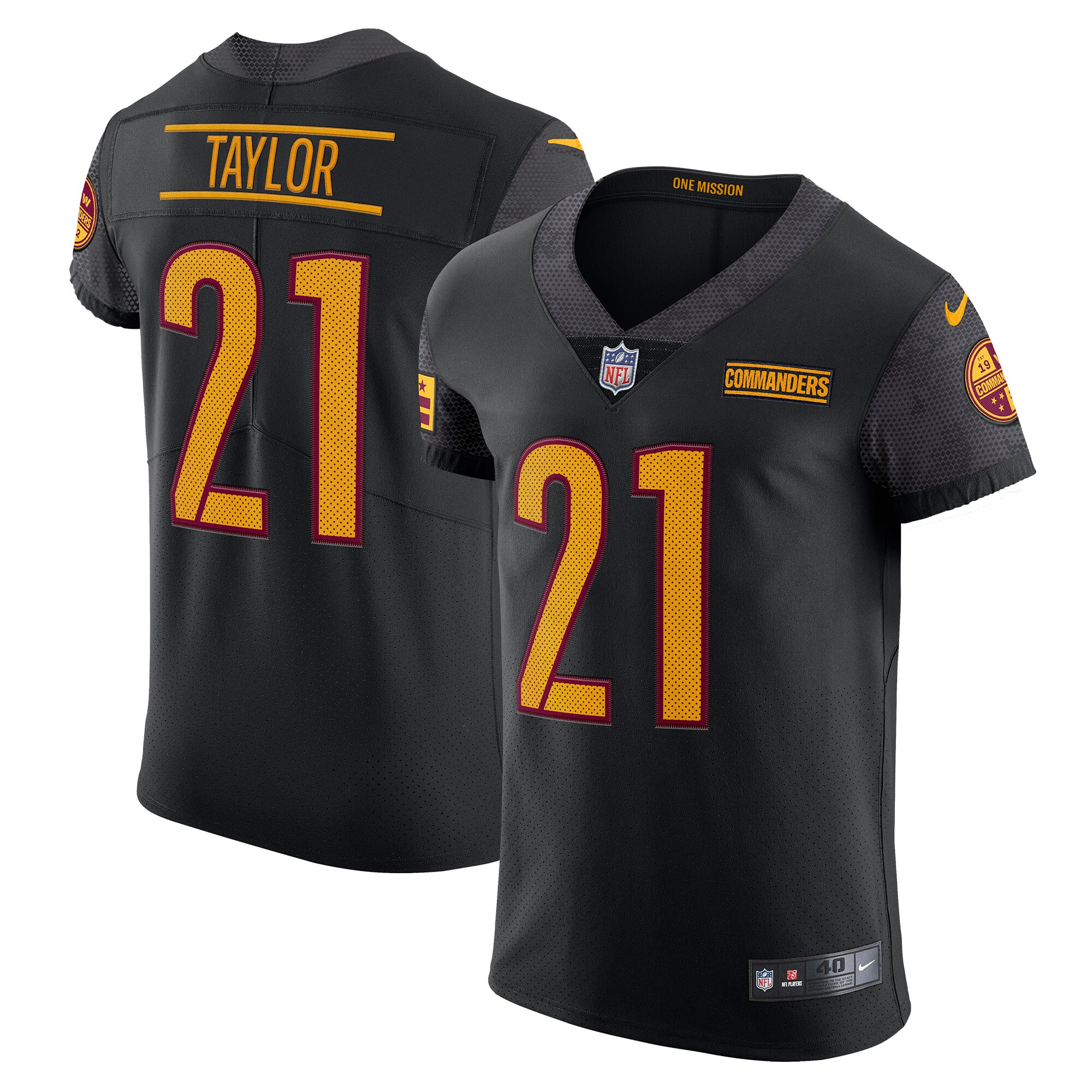 Washington Commanders Sean Taylor Black Vapor Elite Retired Player NFL Jersey Men's