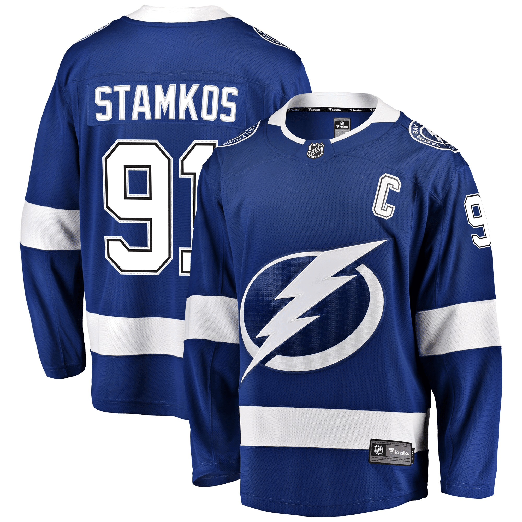 Steven Stamkos Tampa Bay Lightning Breakaway Player Blue NHL Jersey Men's