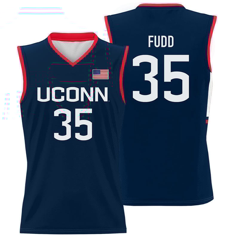 Azzi Fudd #35 UConn Huskies Navy NCAA Jersey Men's