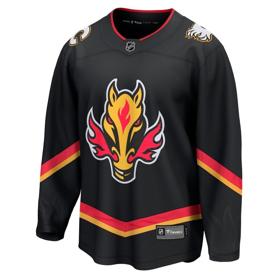 Samuel Honzek #29 Calgary Flames 2023 Draft Alternate Black NHL Jersey Men's