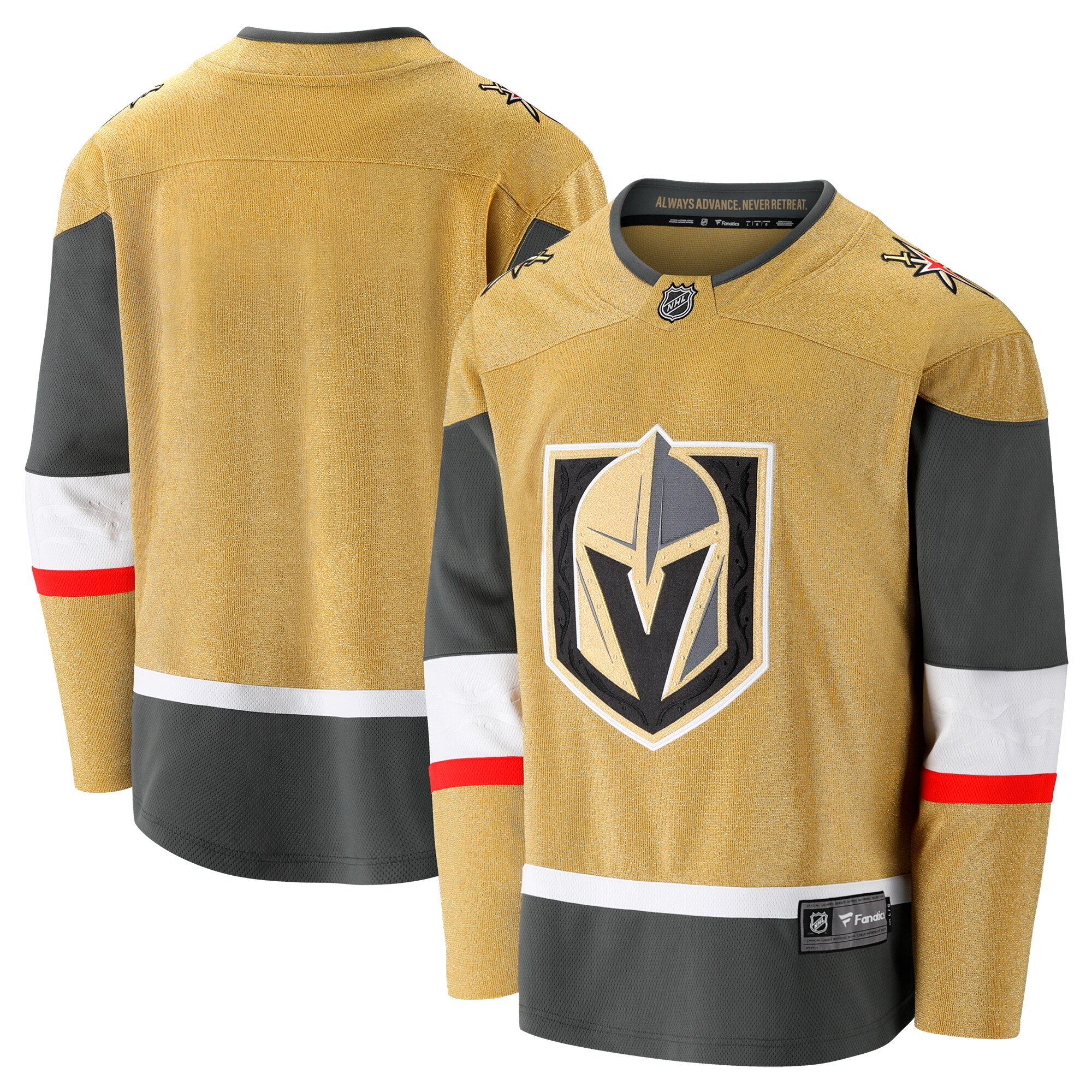 Vegas Golden Knights Gold 2020/21 Home Premier Breakaway NHL Jersey Men's
