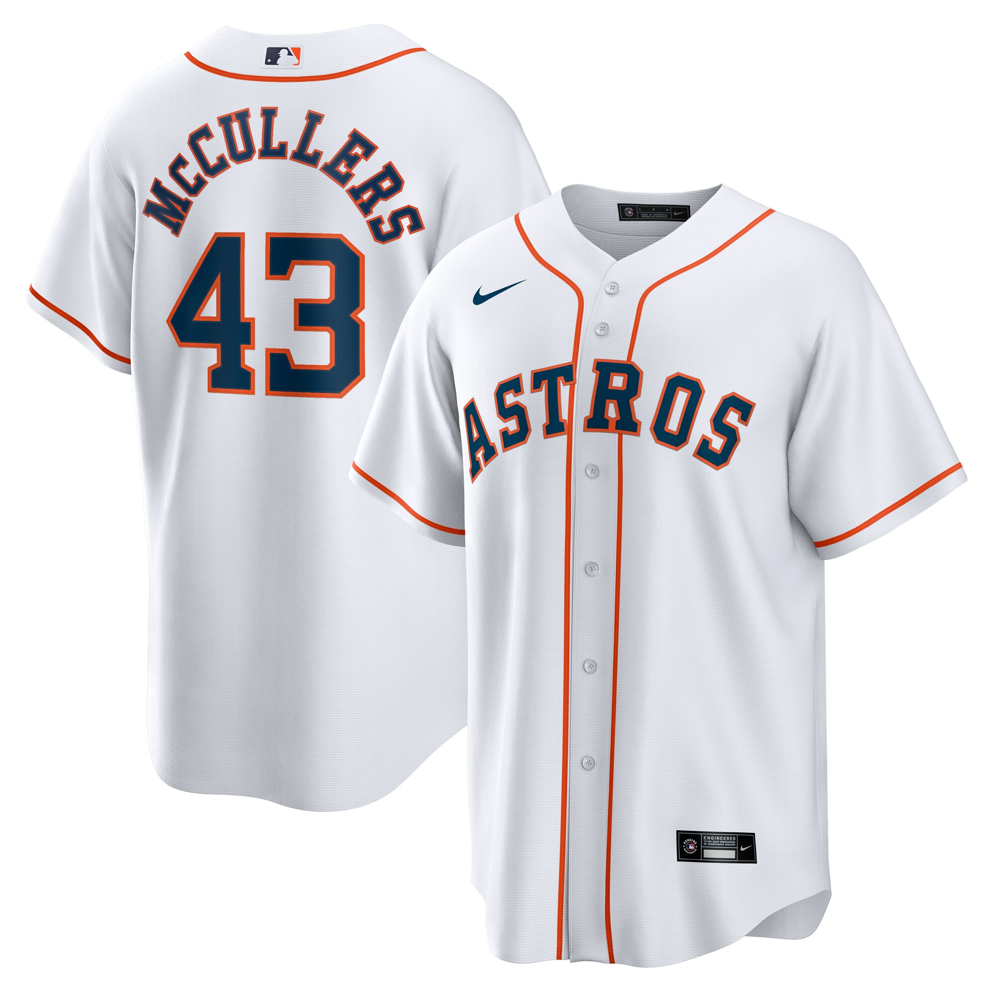 Houston Astros Lance McCullers Jr. White Home MLB Jersey Men's