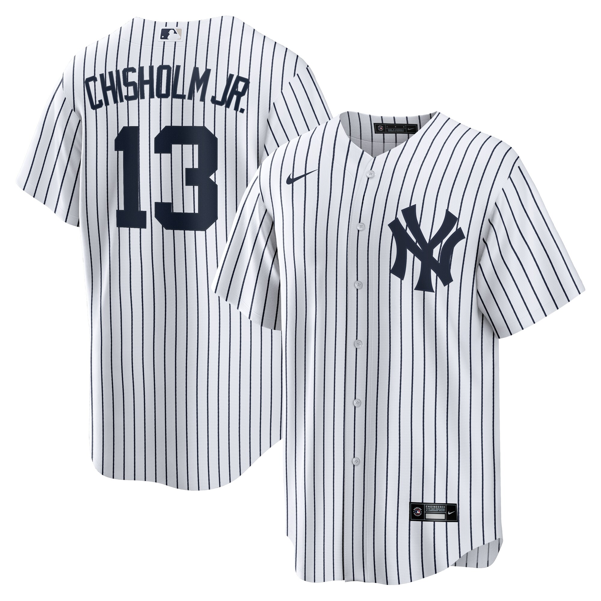 New York Yankees Jazz Chisholm Jr. White Home Player MLB Jersey Men's
