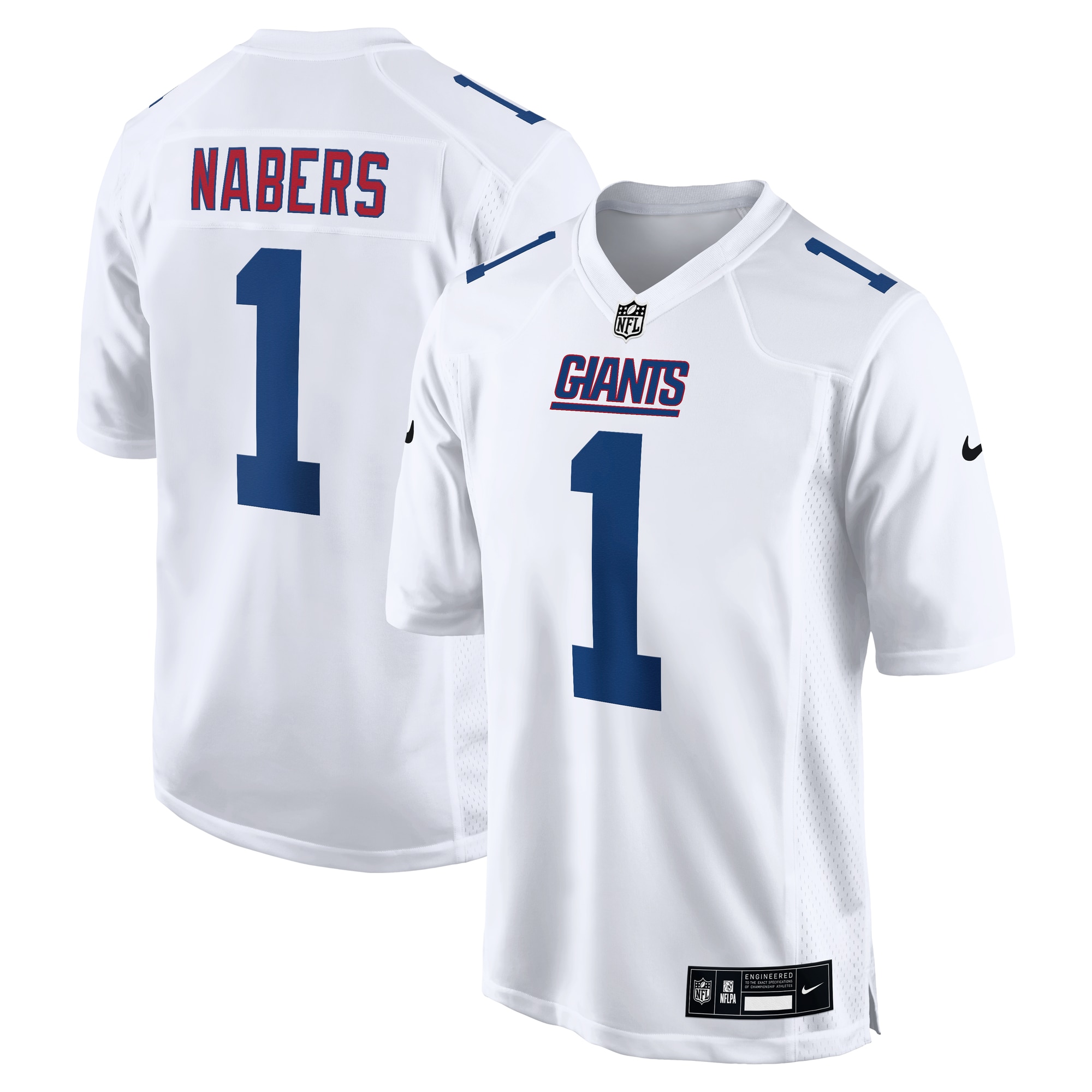 New York Giants Malik Nabers Tundra White Fashion NFL Jersey Men's
