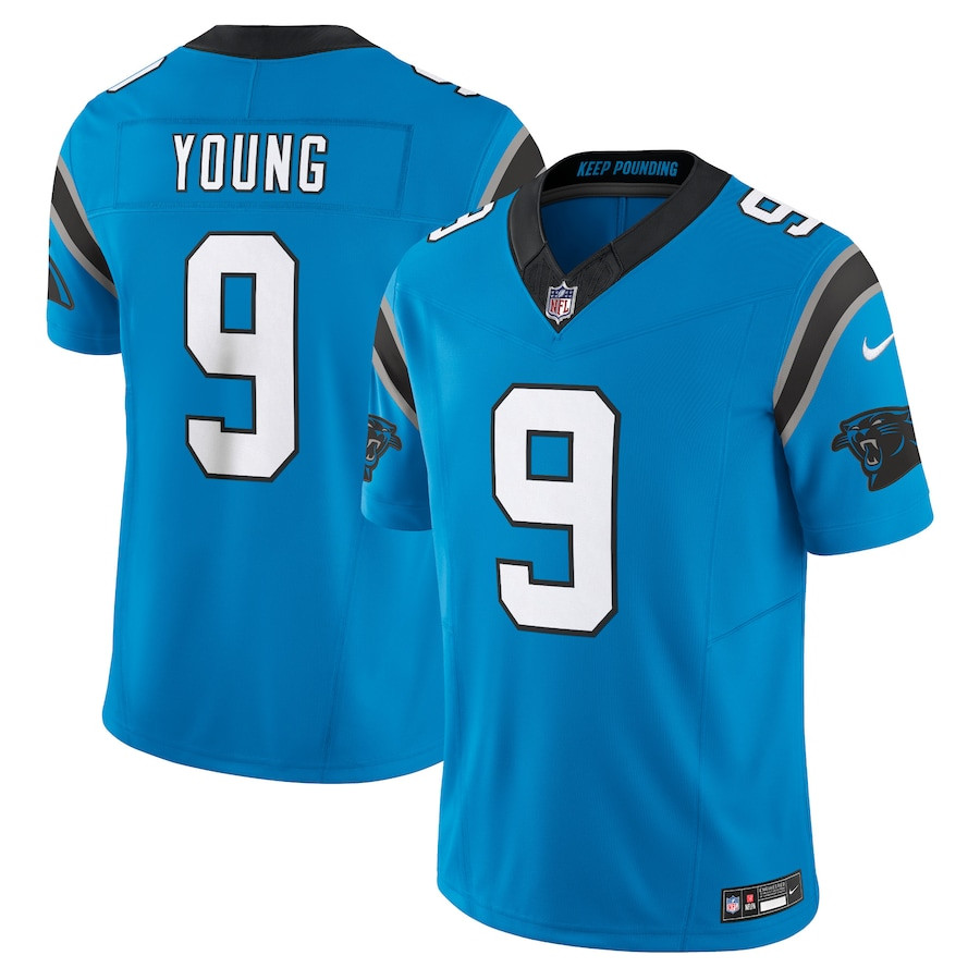 Bryce Young 9 Carolina Panthers Vapor F.U.S.E. Limited Blue NFL Jersey Men's