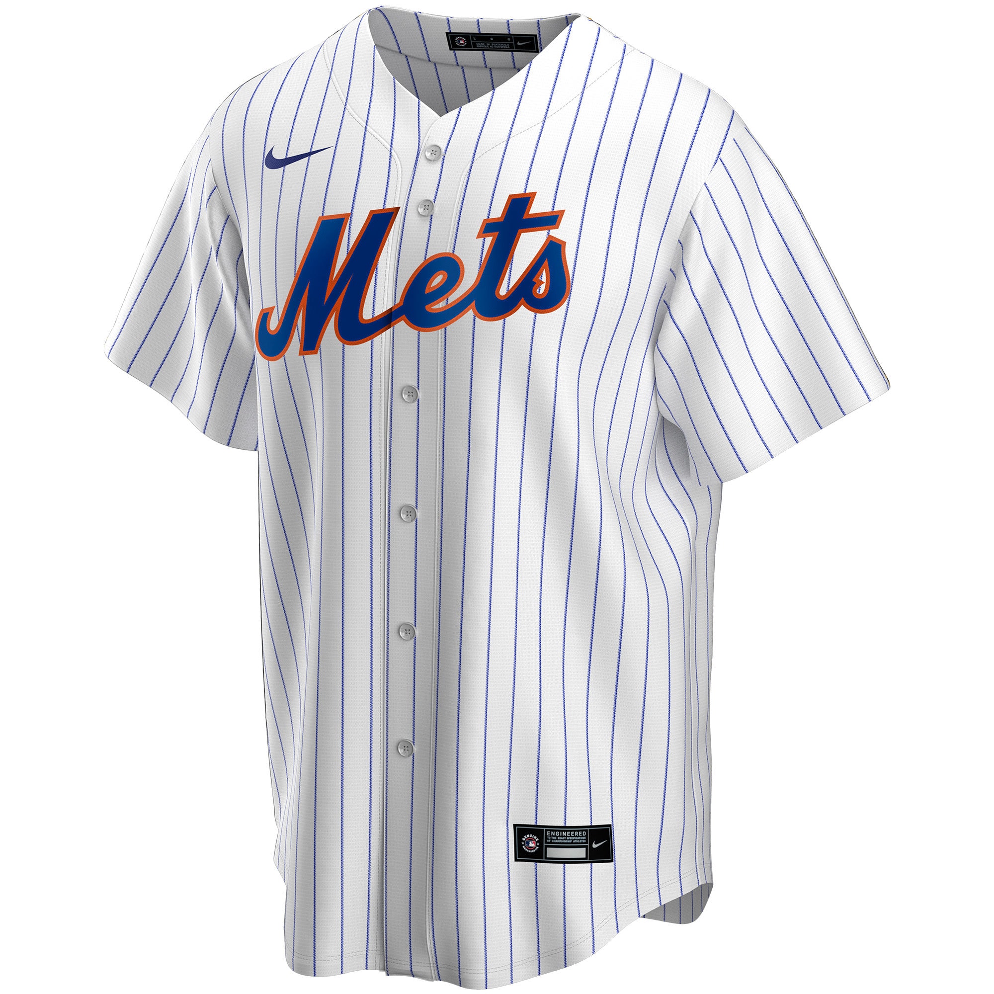New York Mets White Home Custom MLB Jersey Men's