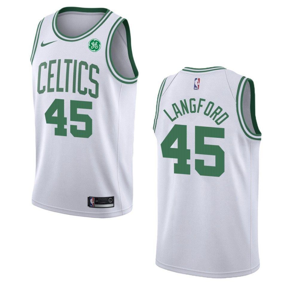 Boston Celtics 45 Romeo Langford Association Swingman White NBA Jersey Men's