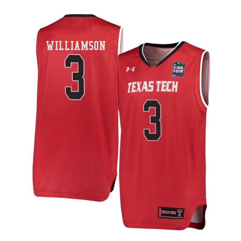 Under Armour 3 CJ Williamson Red Texas Tech Red Raiders NCAA Jersey Men's