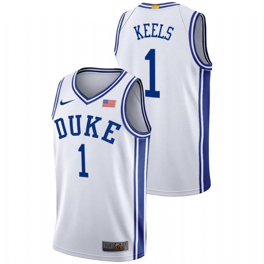 Duke Blue Devils Trevor Keels 202 White Home 2023 Class NCAA Jersey Men's