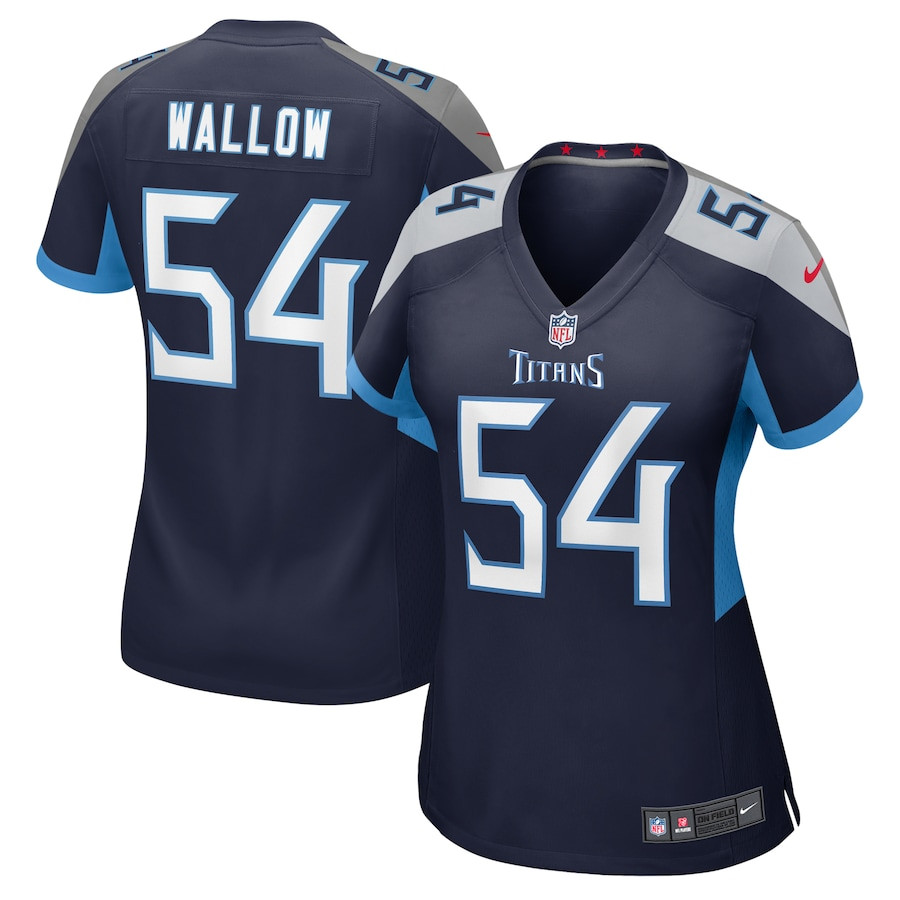 Garret Wallow 54 Tennessee Titans Game Navy NFL Jersey Women's