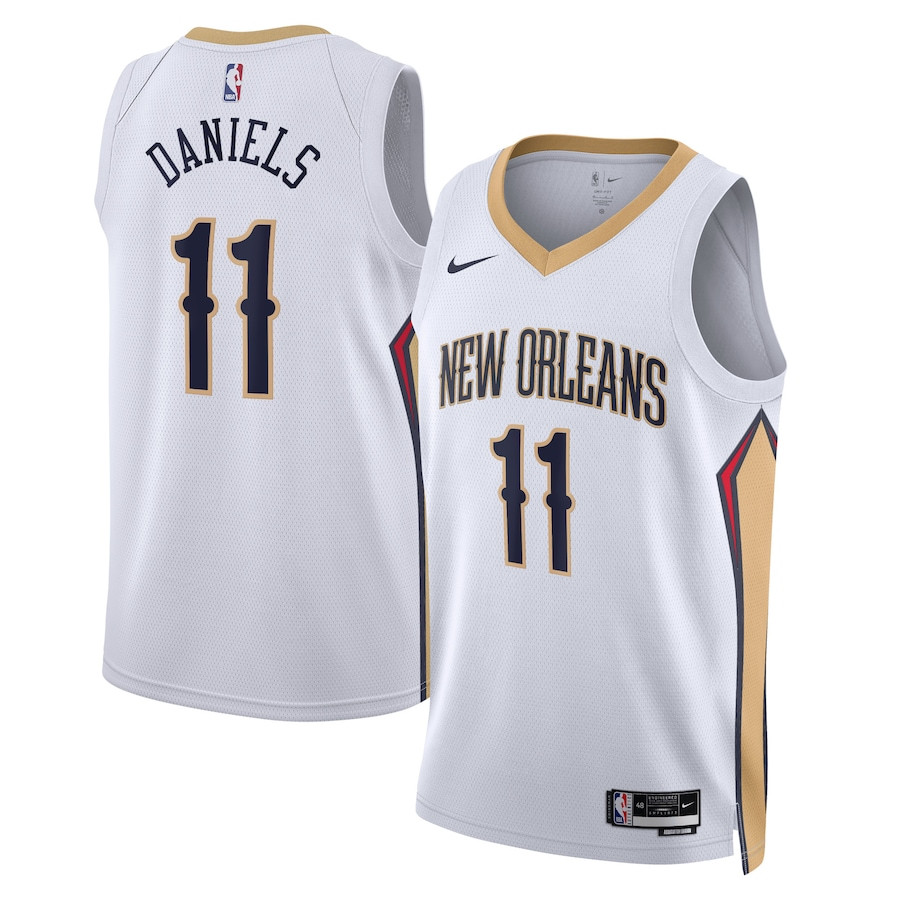 Dyson Daniels 11 New Orleans Pelicans Unisex Swingman Association Editio White NBA Jersey Unisex