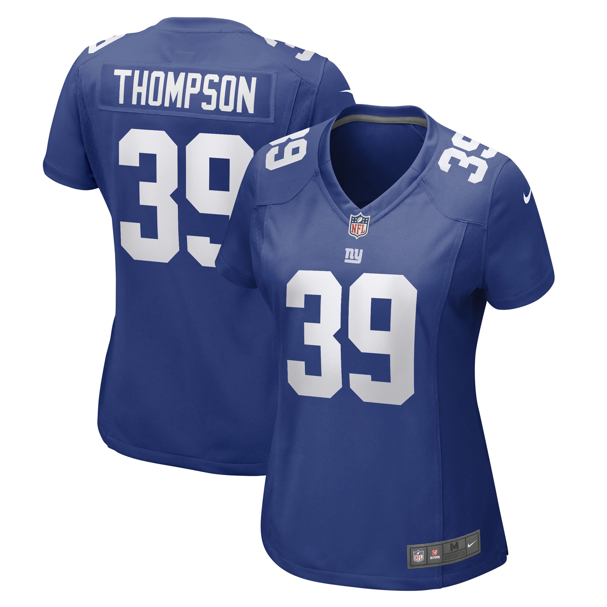 New York Giants Trenton Thompson Royal Game Player NFL Jersey Women's