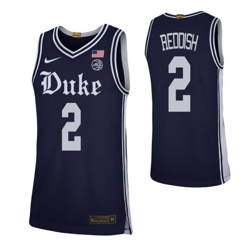 2 Cam Reddish Navy Elite Duke Blue Devils NCAA Jersey Men's