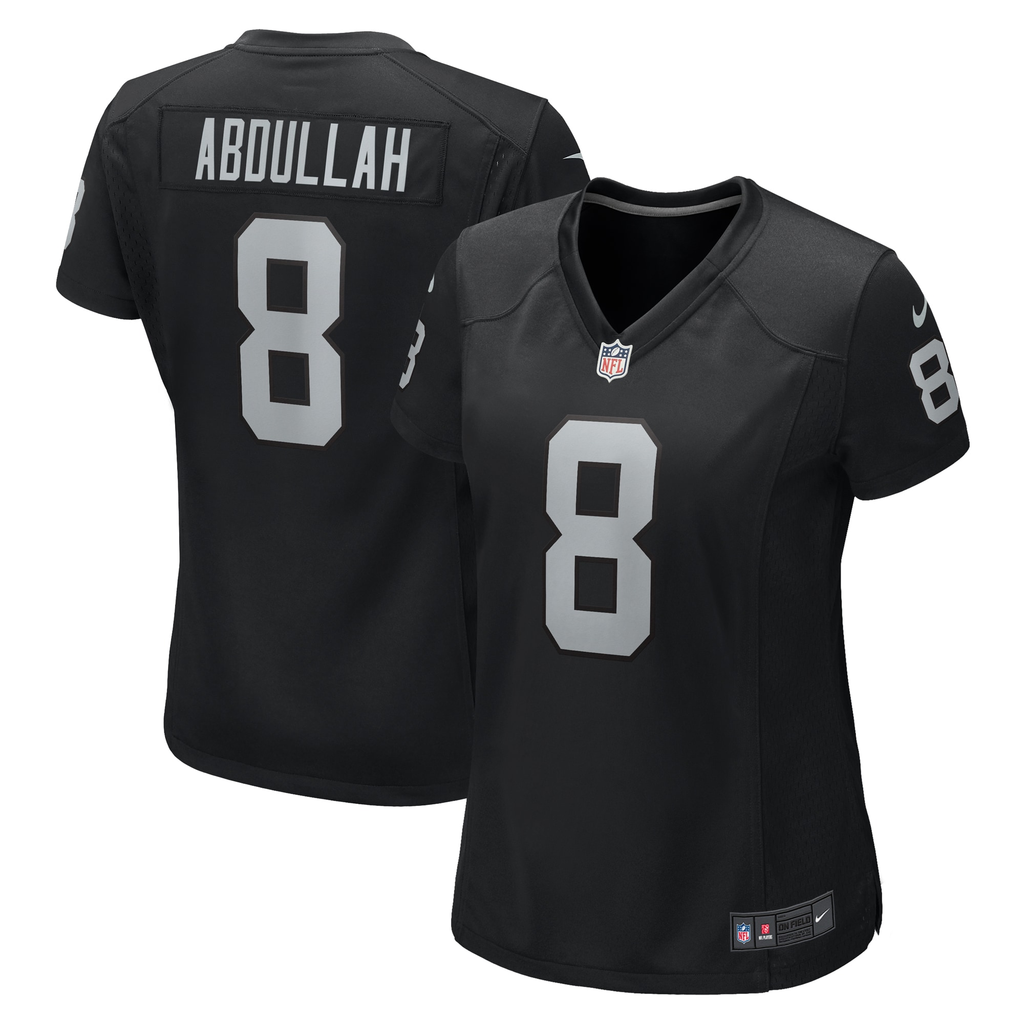 Las Vegas Raiders Ameer Abdullah Black Game NFL Jersey Women's