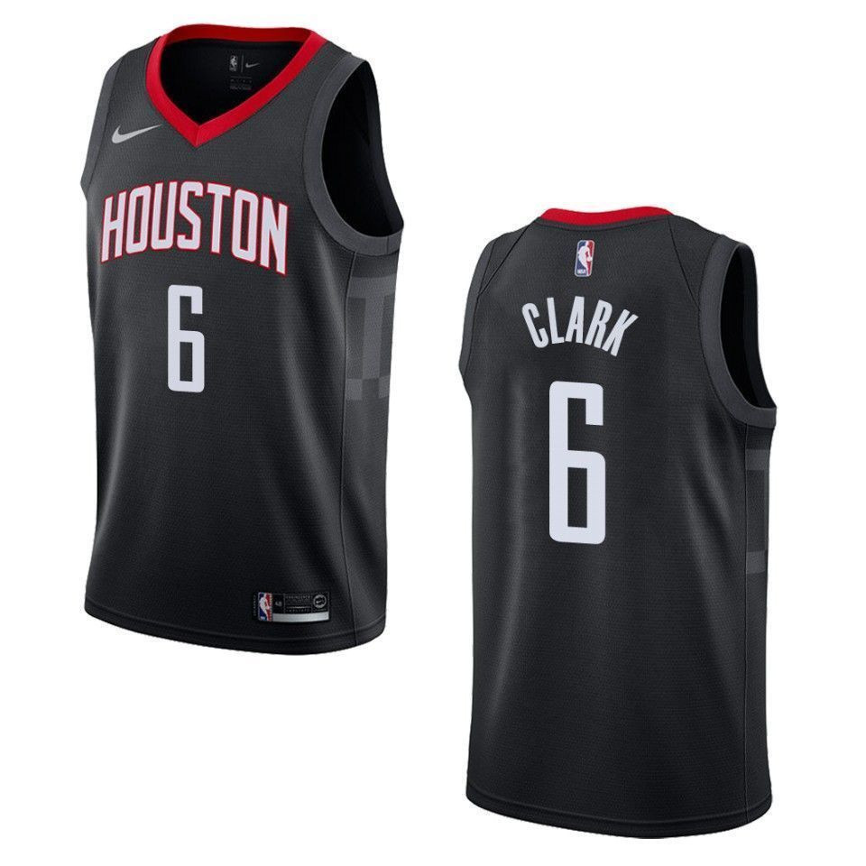 Houston Rockets 6 Gary Clark Statement Swingman Black NBA Jersey Men's