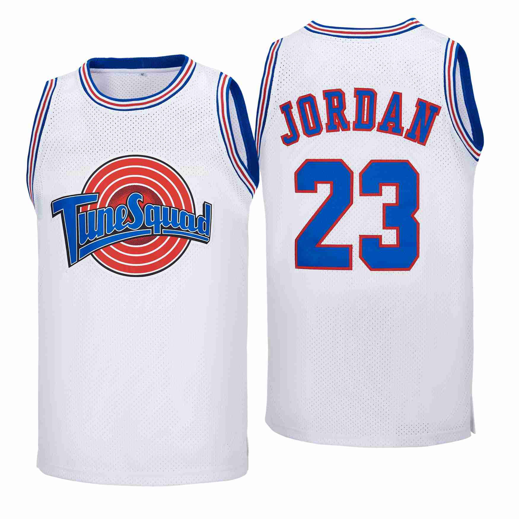 Jordan 23 Tune Squad Space Jam Swingman White NBA Jersey Men's