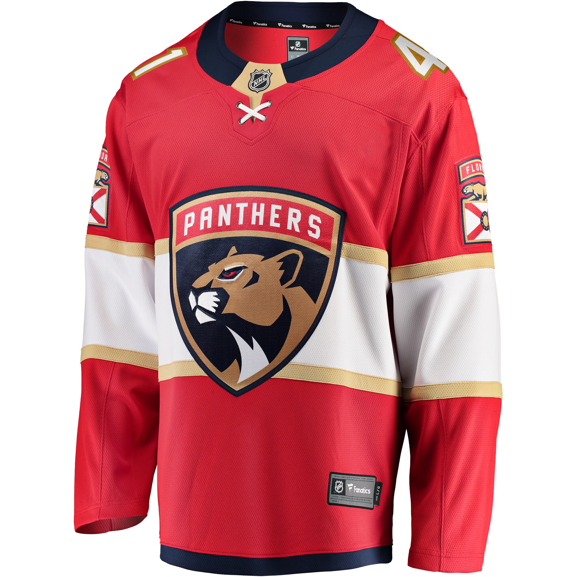 Florida Panthers Anthony Stolarz Red Home Breakaway NHL Jersey Men's