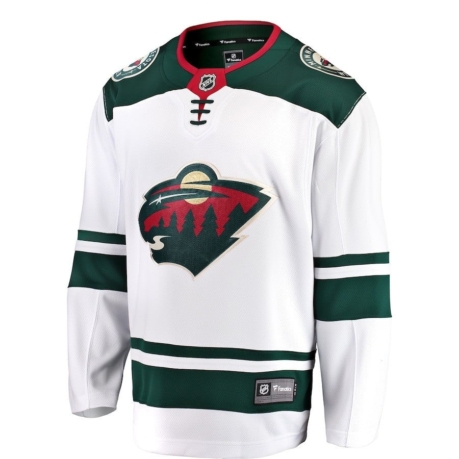 Charlie Stramel #41 Minnesota Wild 2023 Draft Away White NHL Jersey Men's