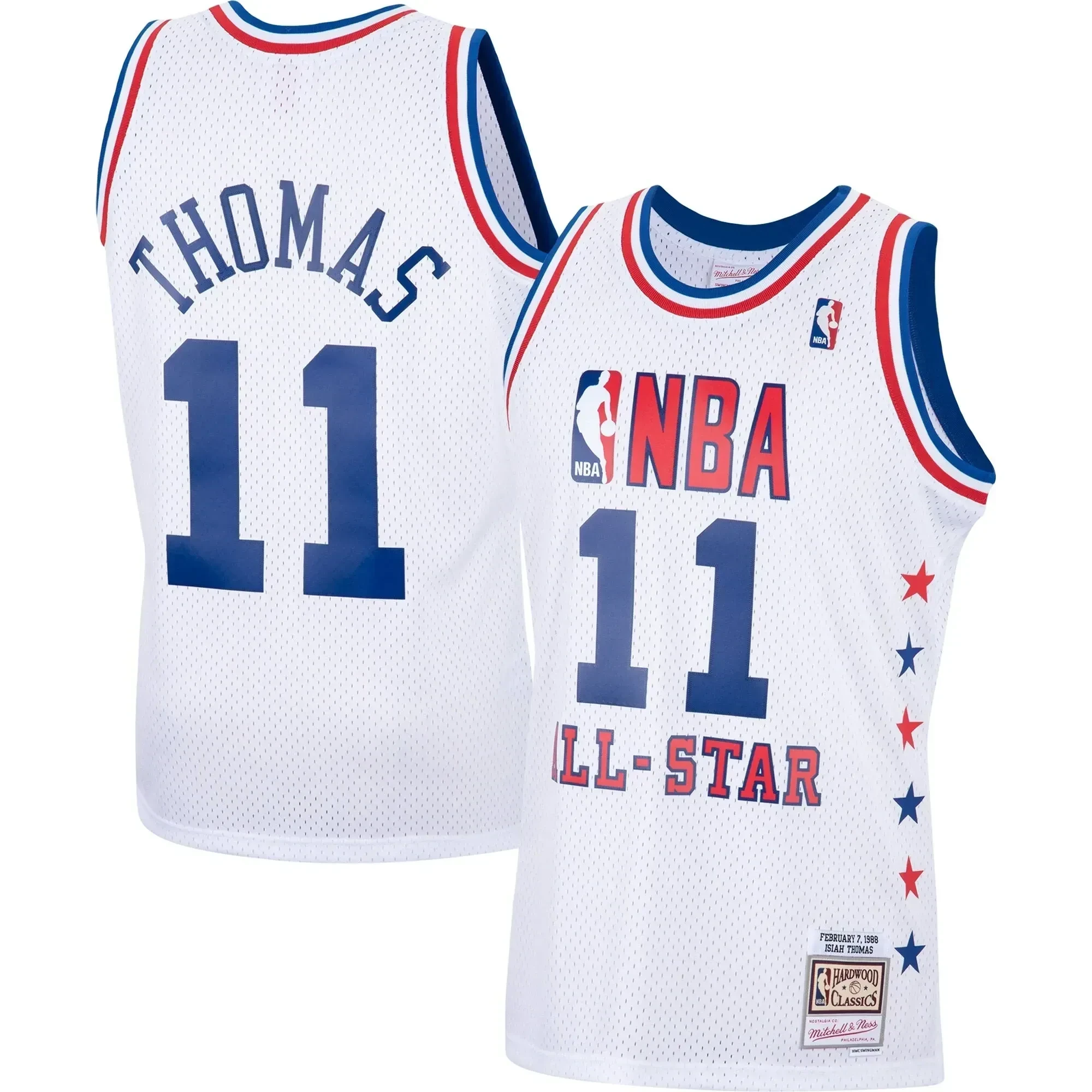 Isiah Thomas Eastern Conference Mitchell Ness 1985 All Star Game Swingman White NBA Jersey Men's