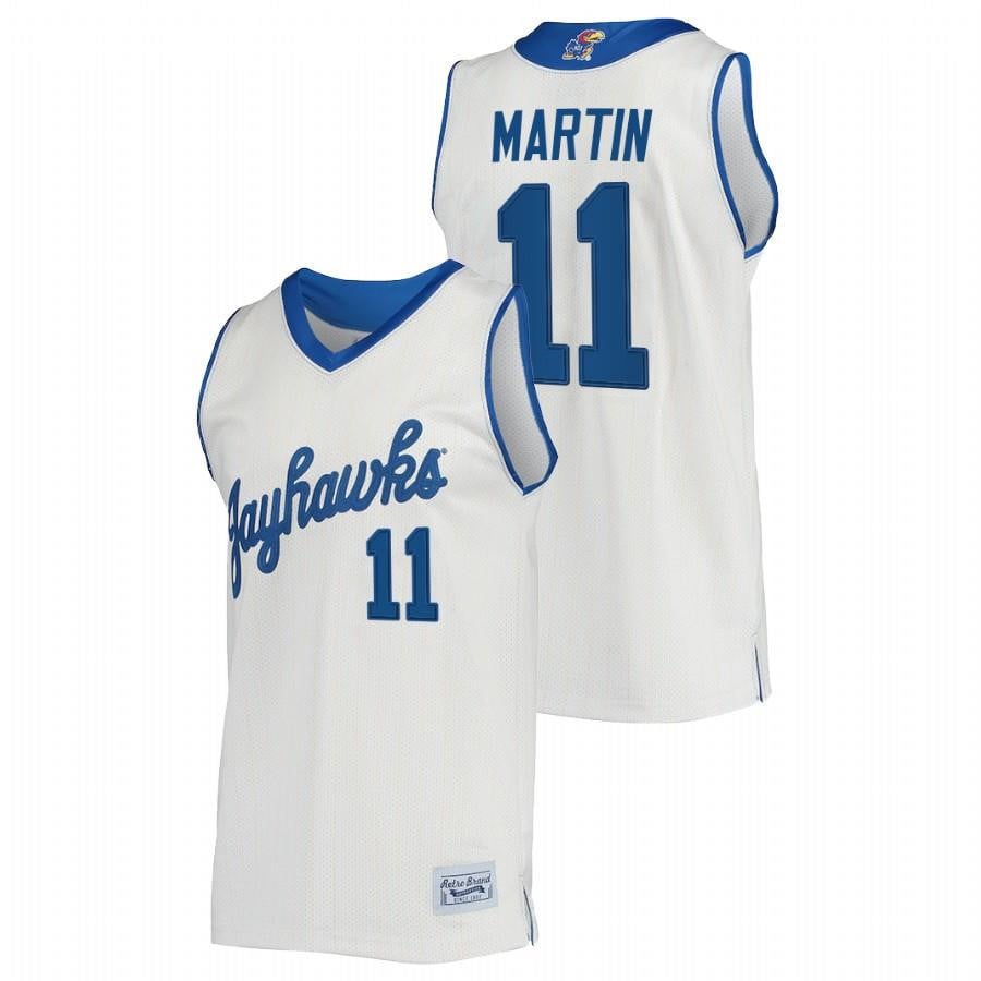 Kansas Jayhawks Remy Martin 11 Cream Commemorative Classic College NCAA Jersey Men's