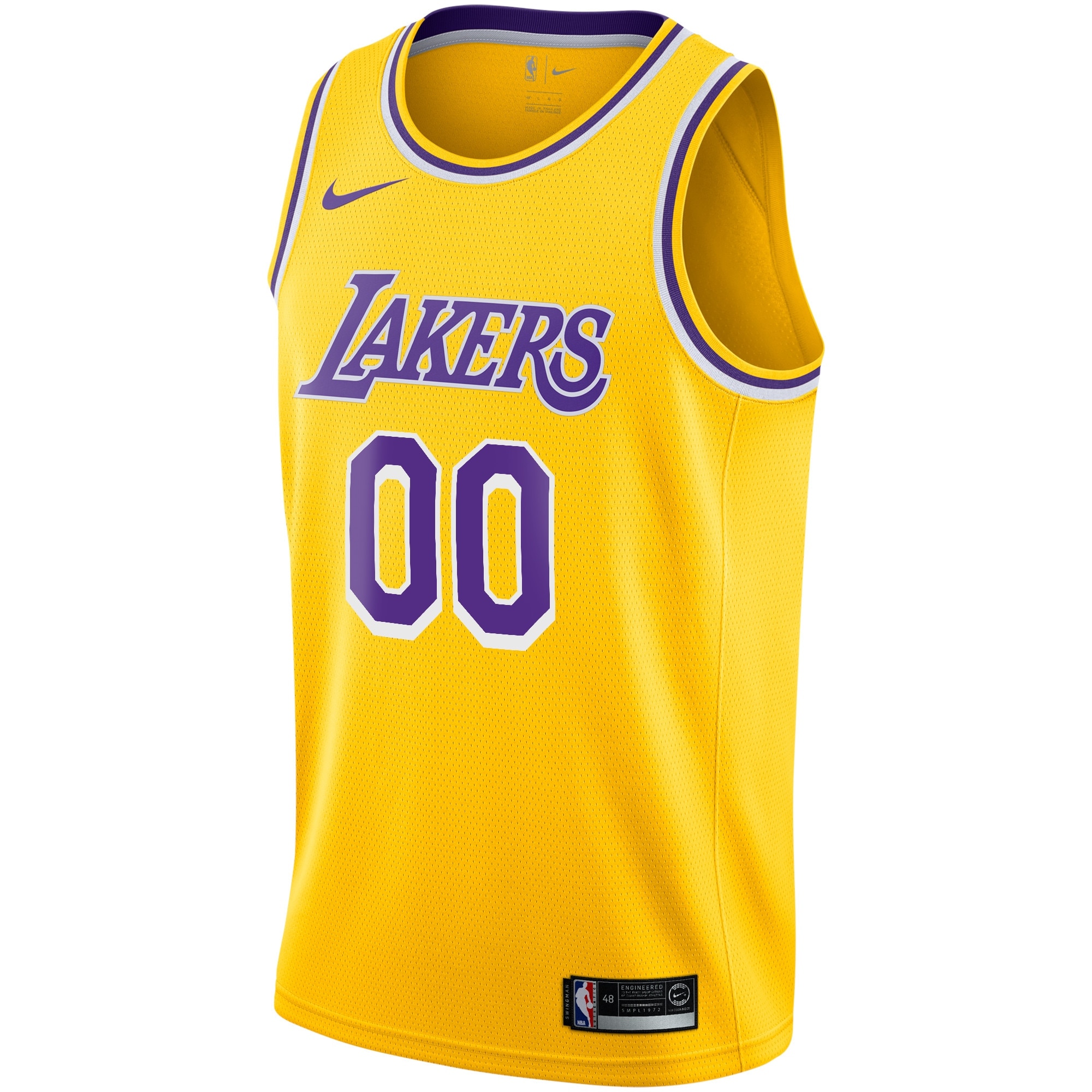 Los Angeles Lakers Icon Swingman Custom NBA Jersey Men's