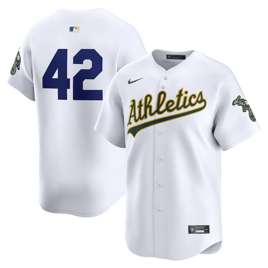 Oakland Athletics 2024 Jackie Robinson Day Home Limited White MLB Jersey Men's