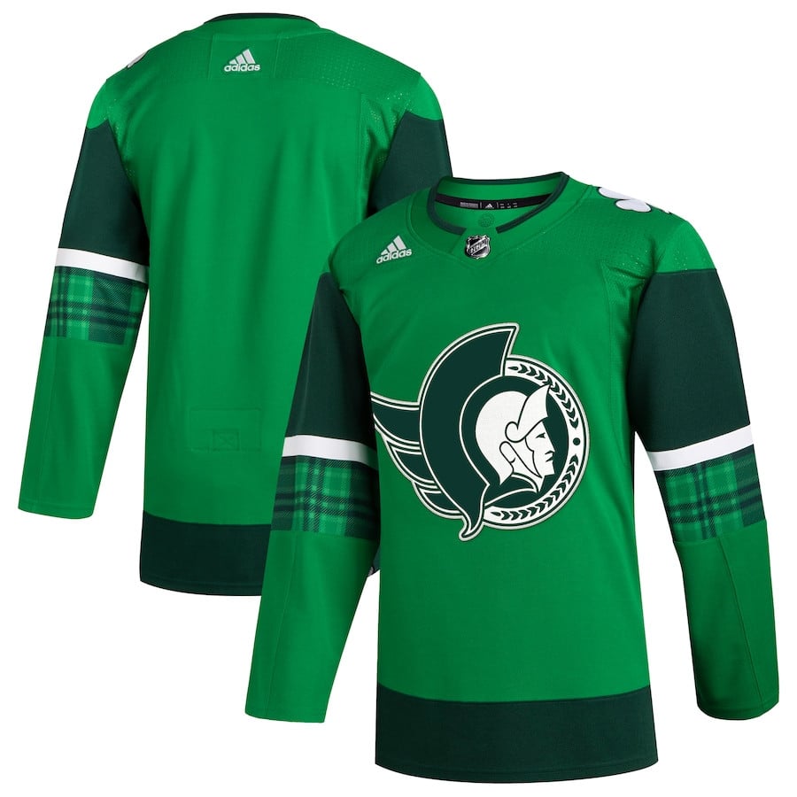 Ottawa Senators 2023 St. Patrick's Day Primegreen Kelly Green NHL Jersey Men's