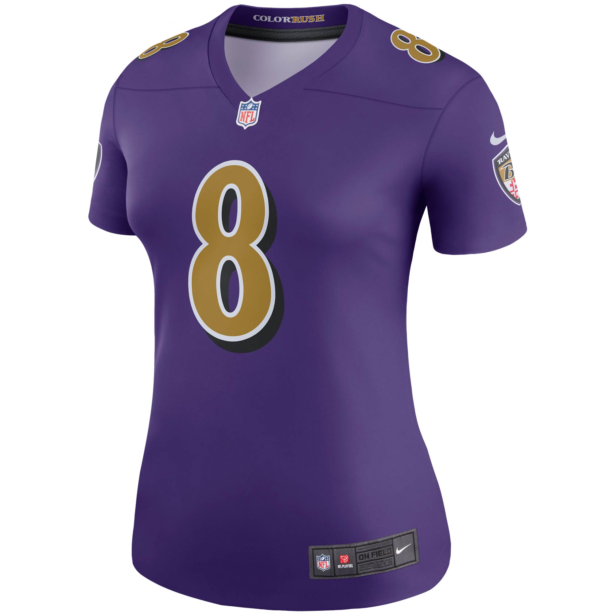 Baltimore Ravens Lamar Jackson Purple Alternate Legend Player Performance Top NFL Jersey Women's